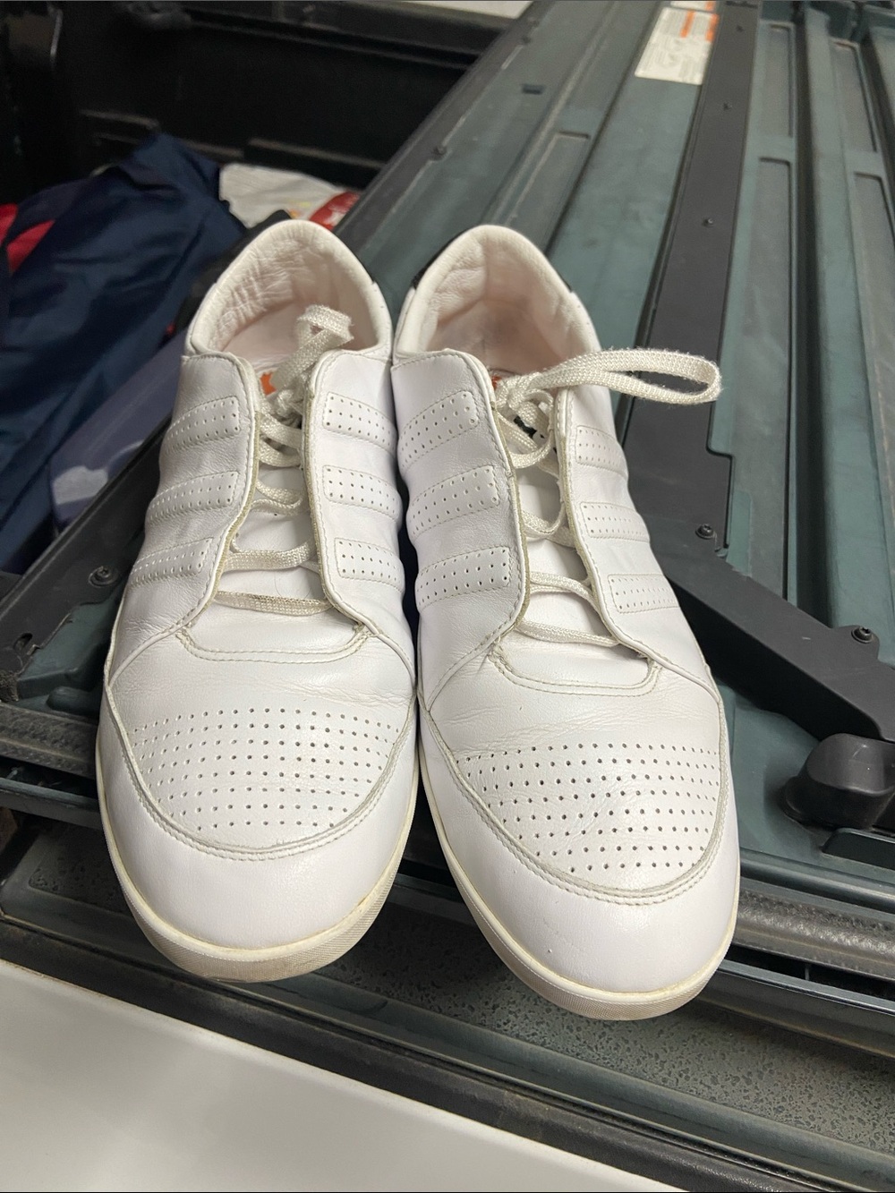 Y-3 ADIDAS YOHJI YAMAMOTO YOHJI Canvas SIGNATURE LOGO SNEAKERS White Sz 12.5